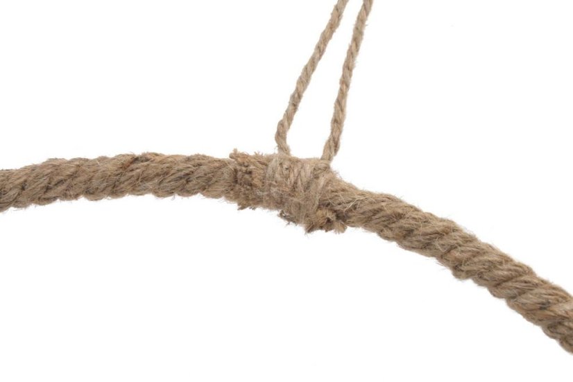 obruč - kruh 30 cm - s jutovým provazem