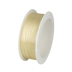 atlasová stuha 3 mm x 20 m - krémově broskvová