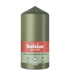 válec svíčka Bolsius 120/58 mm - fresh olive