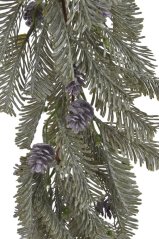 girlanda jehličí se šiškami 120 cm - zelená