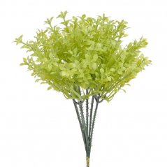 umělá rostlina - drobné listy (6 ks), sv. zelená