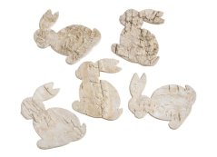 bříza - zajíčci 6 x 4,5 cm (36 ks)