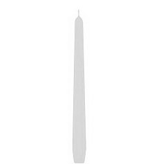 kónická svíce 25 cm (2 ks) - bílá
