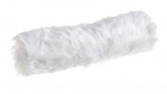 kožešinový pás 30 cm - bílá