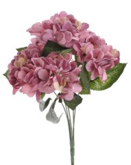 trs hortenzie 42 cm - růžová