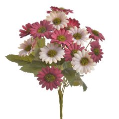 kytice aster 29 cm - mix růžová