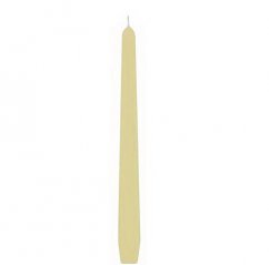 kónická svíce 25 cm (2 ks) - krémová