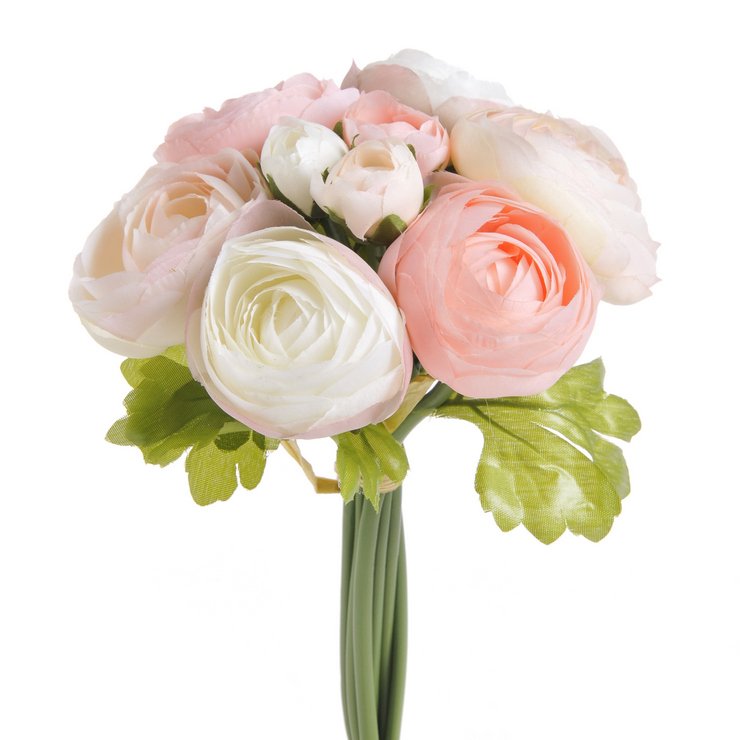 ranunculus svazek - MIX růžová, sv. růžová, krém