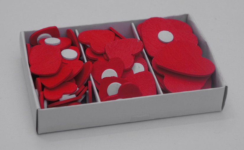 srdíčka nalepovací 3 velikosti (72 ks)