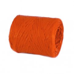 raffia / raphia umělá 200 m - oranžová