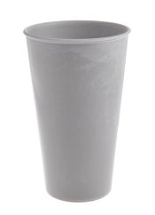 nádoba váza 24 cm - světle šedá