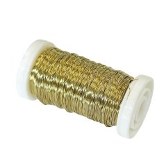 drát měděný 0,5 mm (75 g) - zlatá