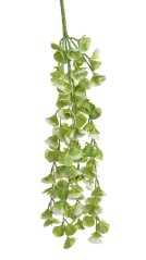umělá rostlina visící 60 cm - zelená/bílá