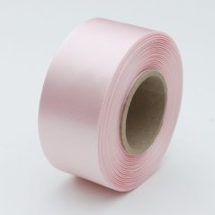 atlasová stuha 40 mm x 20 m - růžová sv.