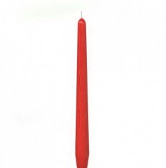 kónická svíce 25 cm (2 ks) - červená