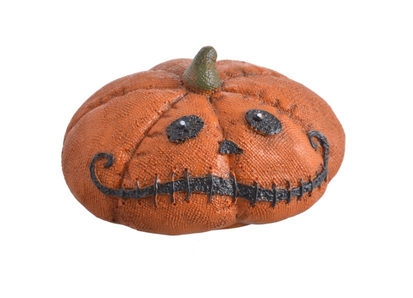 dýně halloween placatá 8 cm