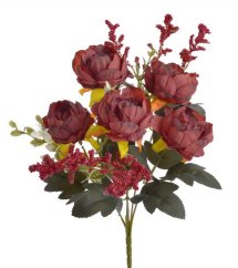 trs pivoněk x5 - bordó