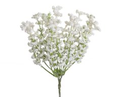 svazek s drobnými kuličkami 17 cm - bílá
