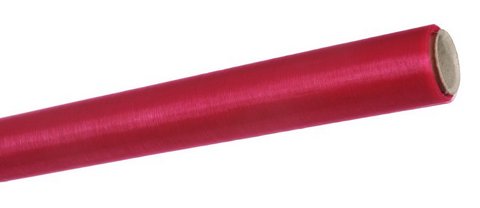 organza neobšitá 16 cm x 9 m - červená neonová