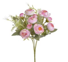 trs ranunculus x5 - růžová