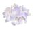hlavičky hortenzií (12ks) - sv. fialová + bílá