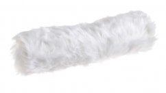 kožešinový pás 30 cm - bílá