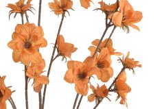 kvetoucí větvička 105 cm - oranžová