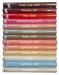 saténová fólie 50 cm - poloprůhledná světlá meruňková