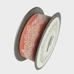 stuha 35 mm x 5 m lososová