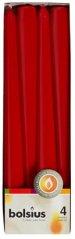 Kónické svíčky Bolsius (4 ks), 245/24 mm, červená