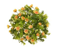 věnec s květy 28 cm - žlutá
