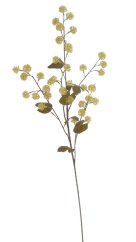 větvička s kvetoucími pupeny 94 cm - krémová
