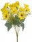 kytice chryzantém 42cm - žlutá