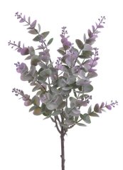 eukalyptus 45 cm - zelená/fialovorůžová