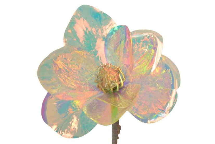OPALIZZE magnólia 51 cm – iridescentná transparentná