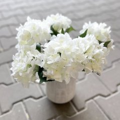hortenzie 37 cm - bílá