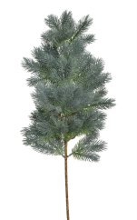 větvička jehličí 60 cm - ojíněná