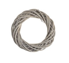 věnec z proutí 15 cm - šedá