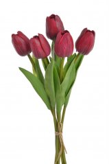 tulipán pěnový (5 ks) - tmavě červená