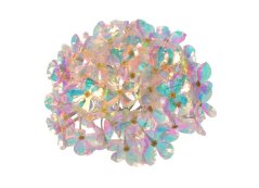 OPALIZZE kvet hortenzie 20 cm – iridescentná transparentná