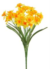 narcis trs x7 40 cm - žlutá/oranžový střed