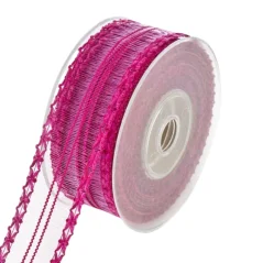 stuha 40 mm - fuchsiová tmavá