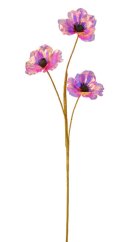 OPALIZZE anemon 3 kvety 72 cm – iridescentná ružová