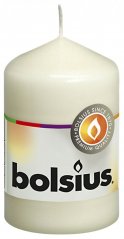 Válec svíčka Bolsius, 80/48 mm - krémová