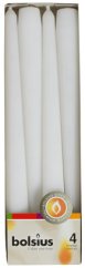 Kónické svíčky Bolsius (4 ks), 245/24 mm, bílá