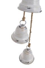 kovové zvonky x3 - bílá