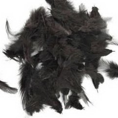 peří 10 g - černá
