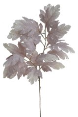 větvička s dubovým listím 104 cm - šedohnědá