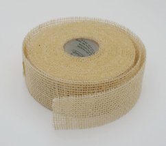 jutová stuha 5 cm x 10 m - bílá - krém