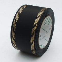 stuha pohřební 6 cm (50y), černá / zlatá